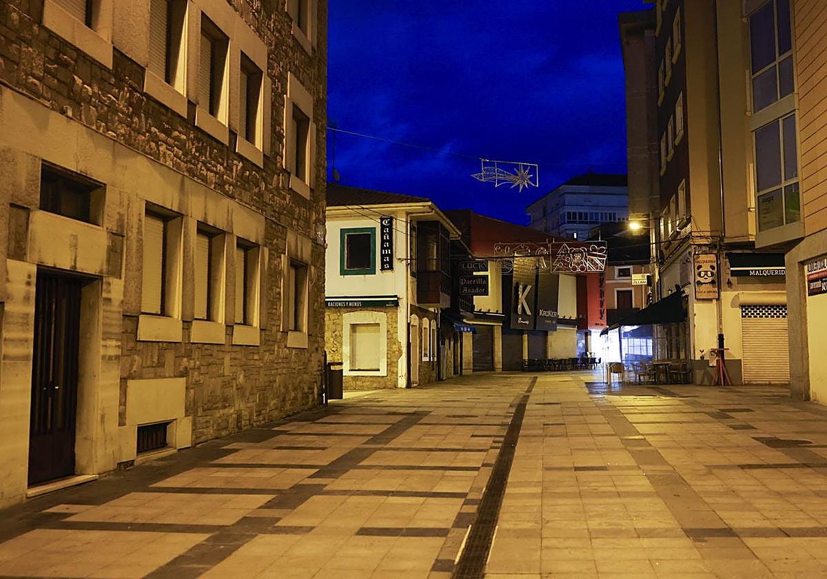 La calle Goya, donde se encontró al herido.