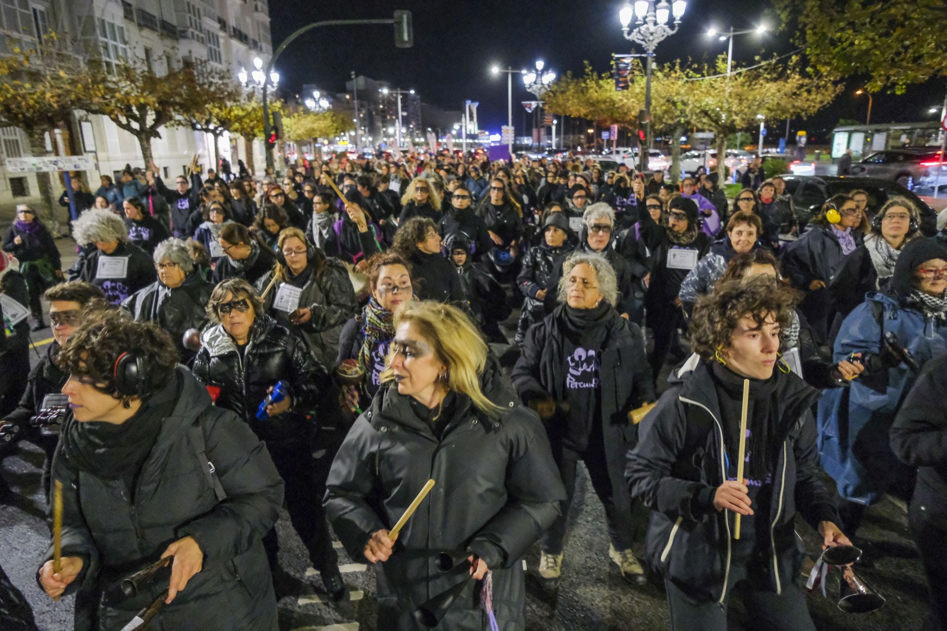 Las Percumozas han amenizado un año más la manifestación. 