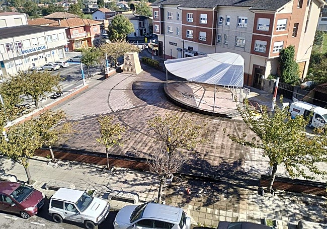 El antes y el después de la limpieza de calles y plazas.