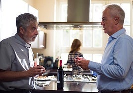 Carlos Iglesias, protagonista y director, junto a Carlos Hipólito.