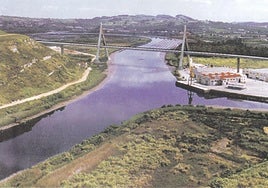 Infografía antigua del puente de Requejada-Suances, que unirá con la A-67