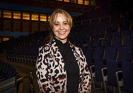 Carmen Sarabia, ayer, en el Palacio de Festivales