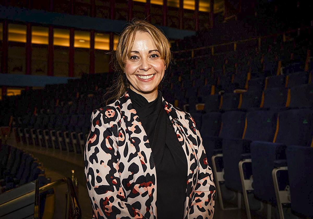 Carmen Sarabia, ayer, en el Palacio de Festivales