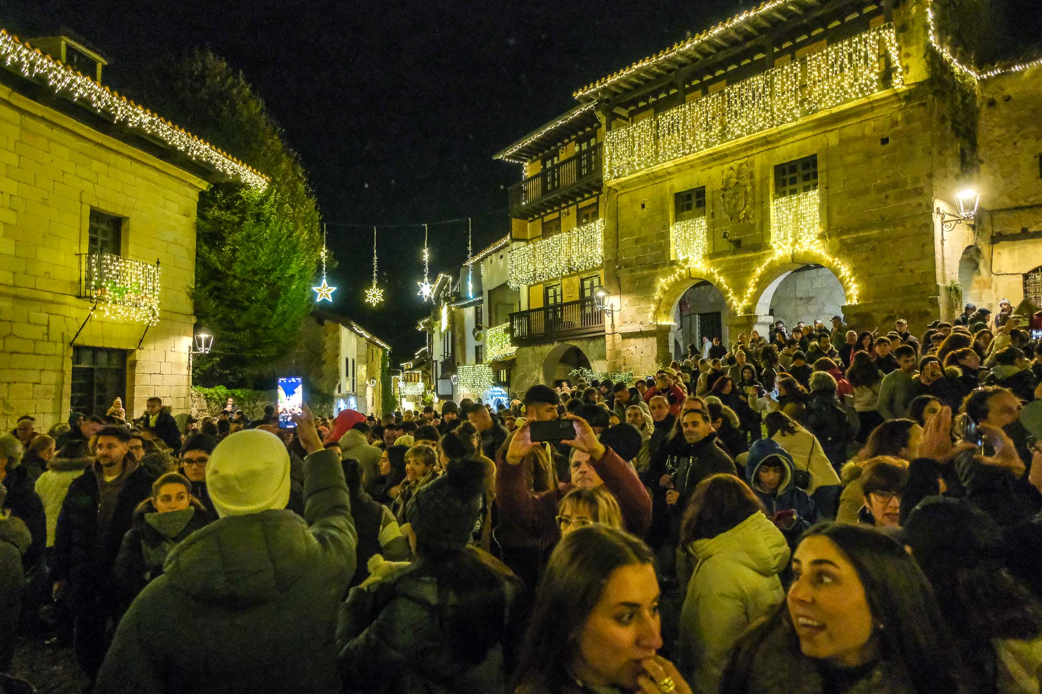 Hubo quienes hicieron coincidir su viaje con esta fecha para disfrutar del afamado momento.
