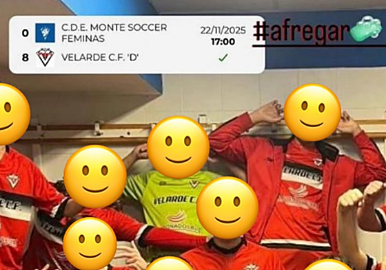 Captura de pantalla del mensaje difundido en Instagram por jugadores de 12 años del Velarde.