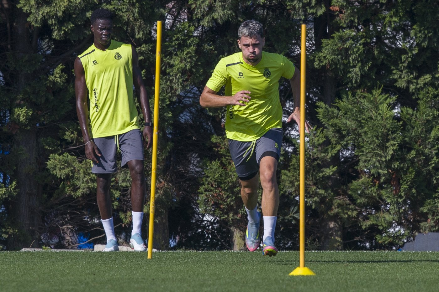 Juan Carlos Arana, en una sesión de entrenamiento.