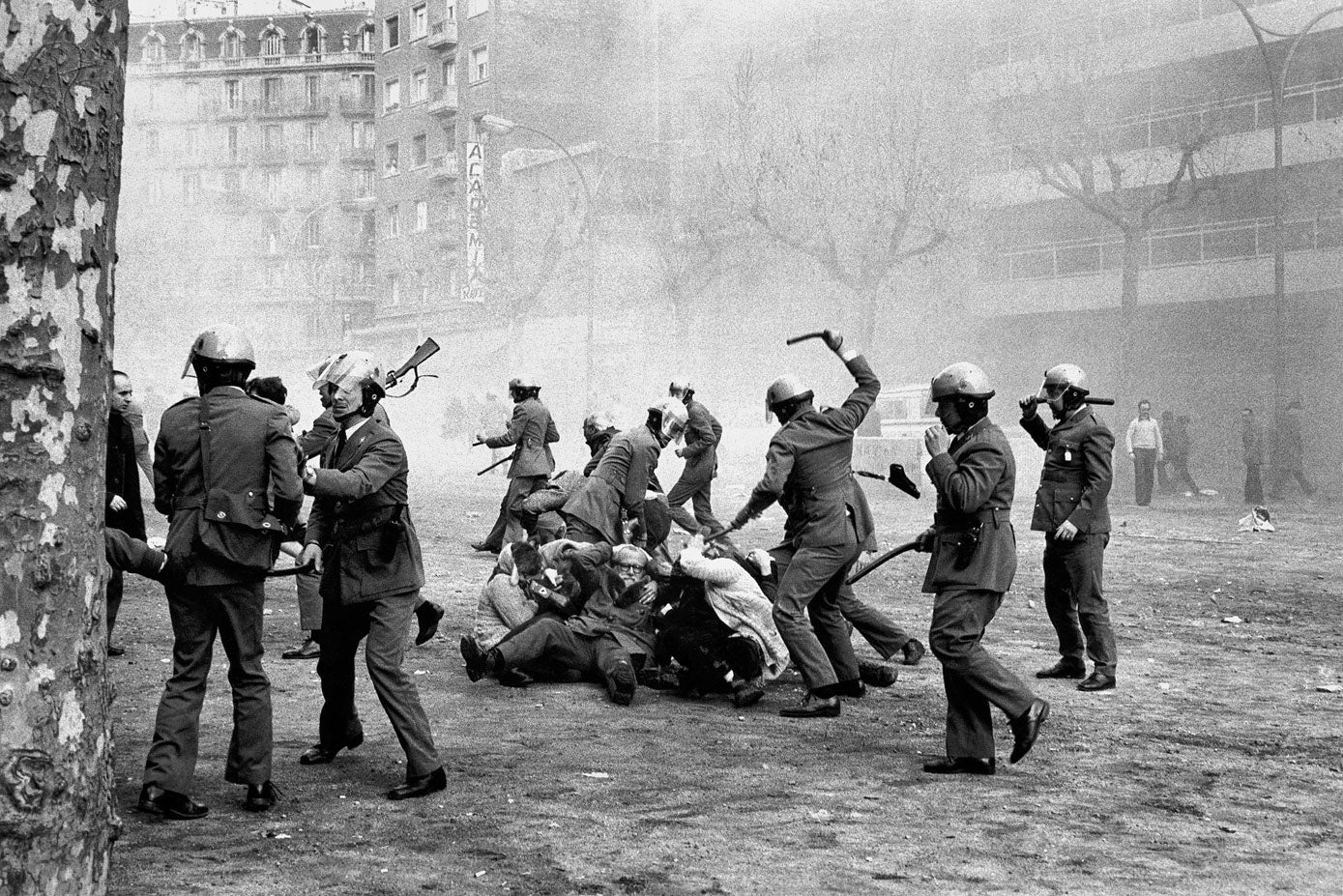 Manifestación por las libertades.Provença (Barcelona),