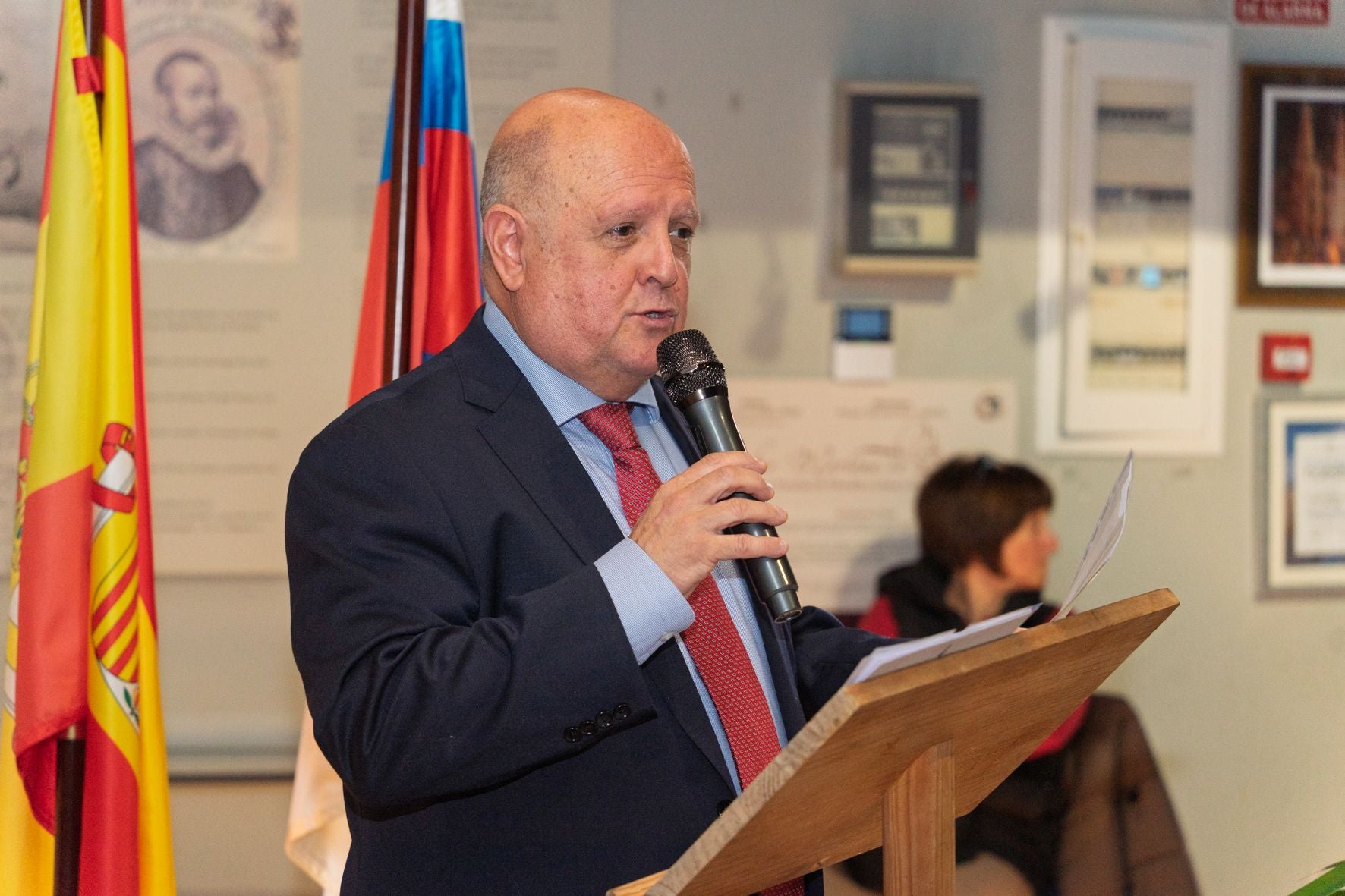 El presidente de la Asociación de Amigos del Museo Ángel Cuadrado.