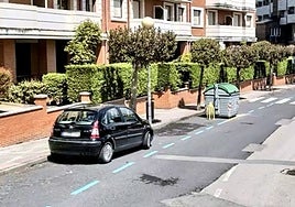 Calle El Sable donde se va a intervenir en esta tercera fase de asfaltado.