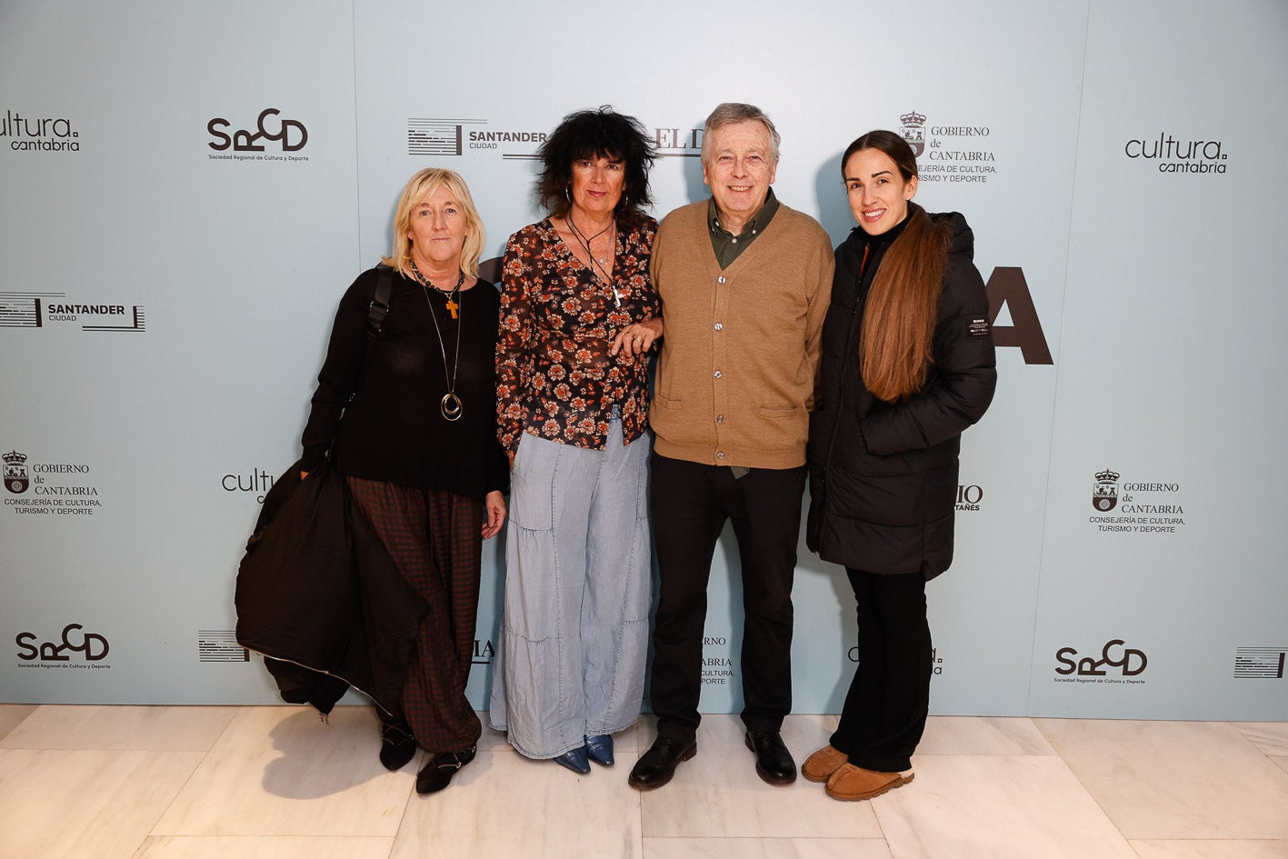 Elisa González Riancho, María Prieto, Juan Riancho y Clara Riancho.