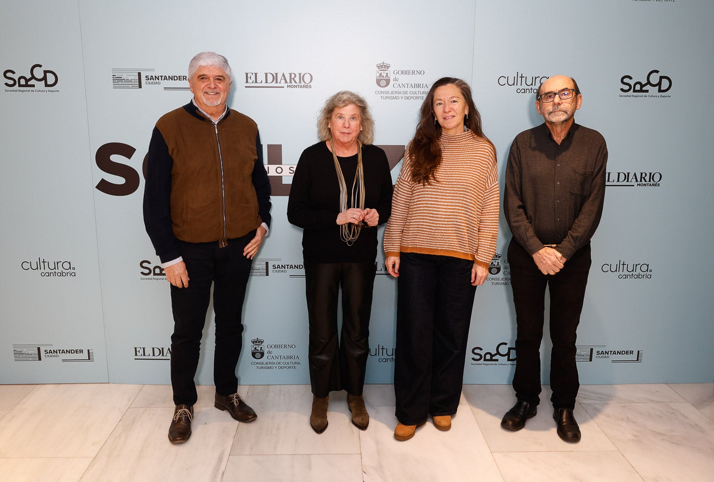 Paulino García, Paz Gil, Felisa Palacio y Luis Salcines.
