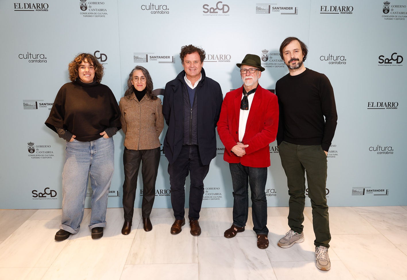 Irene Atienza, Vicky Uslé, Juan Silió, Francisco Roales y Adrián Alonso.