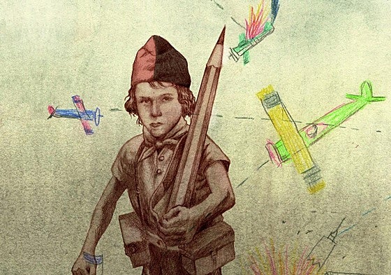 Escritos en la guerra Il. Federico Delicado Kalandraka, 2021.