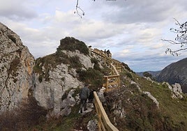 Mirador en el cueto Sulavilla, en Tresviso