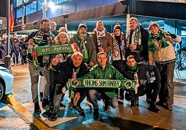 Aficionados del Racing en Ponferrada