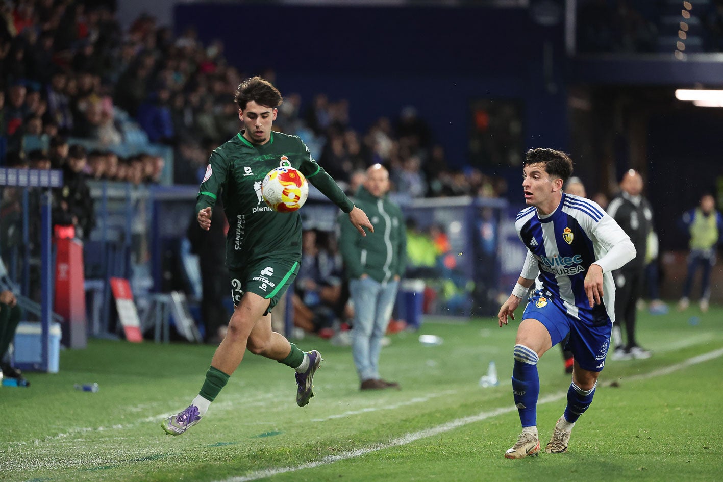 Santi Franco tuvo minutos en Copa ante la Ponferradina