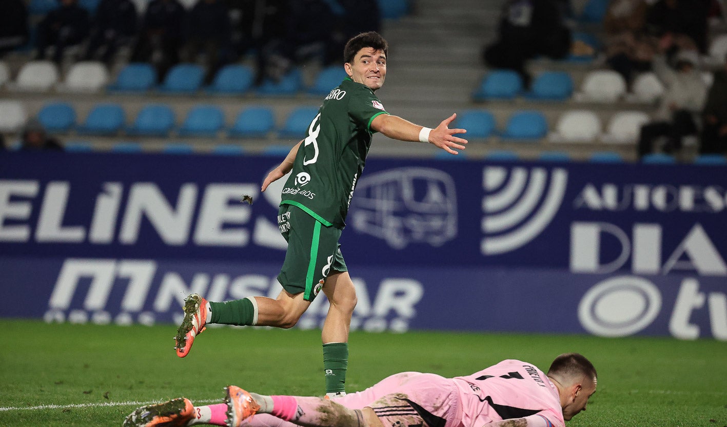 Aldasoro celebra el gol de la victoria