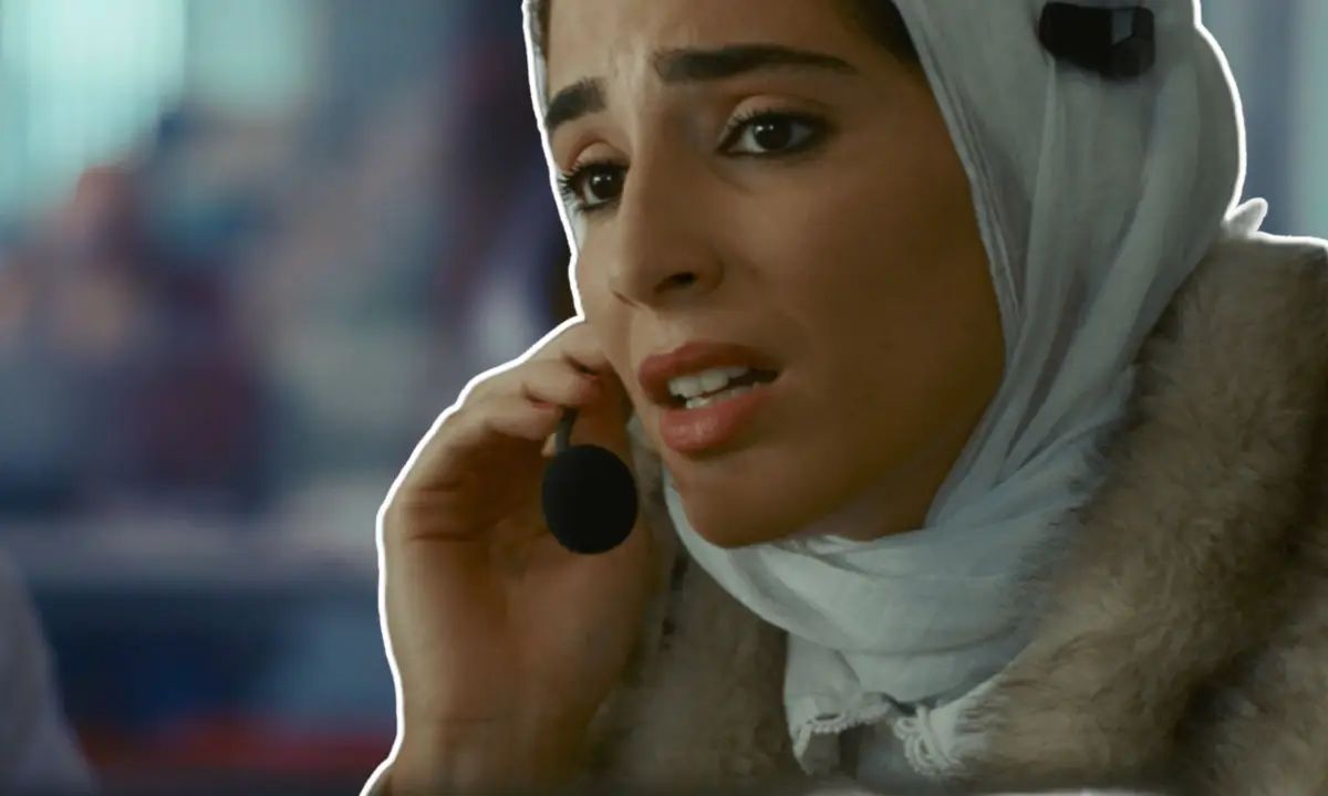 Saja Kilani en un fotograma del filme.
