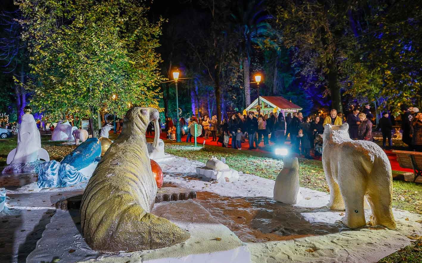 Algunas de las figuras de los mamíferos del Polo Norte.