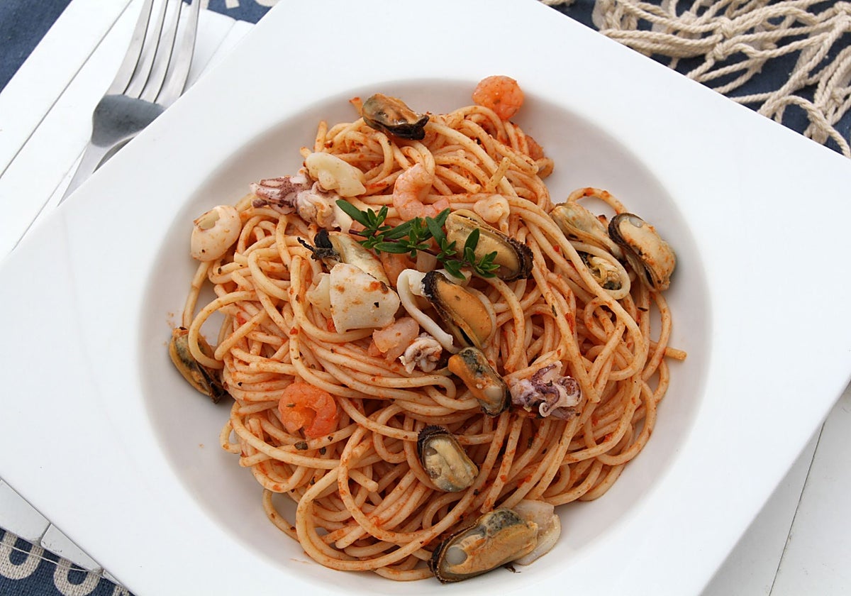Un buen plato de pasta para la jornada dominical.