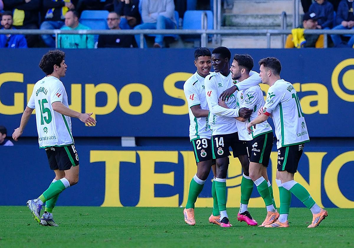 Celebración del tercer tanto, el segundo de Andrés.