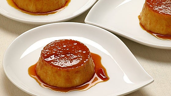 Flan cremoso de maíz