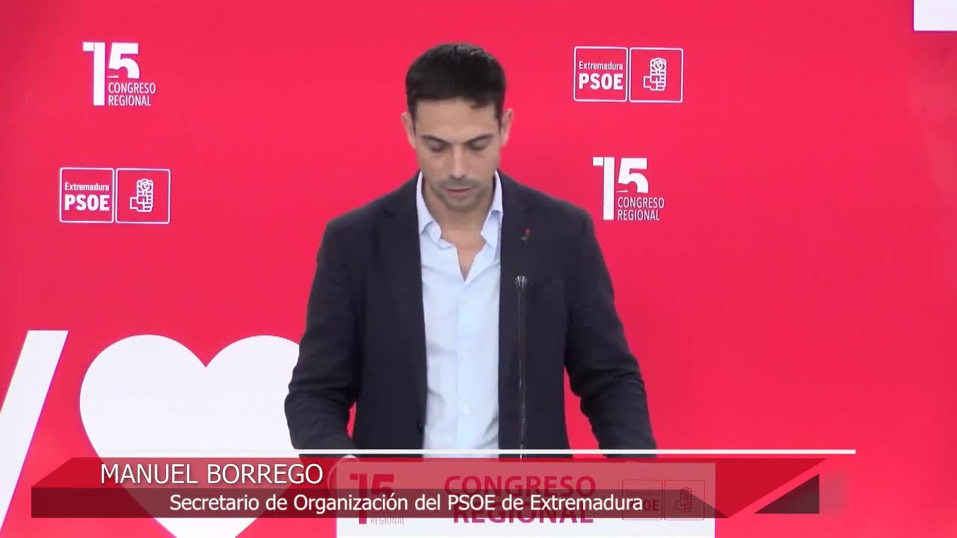 Miguel Ángel Gallardo seguirá al frente del PSOE de Extremadura tras ganar las primarias