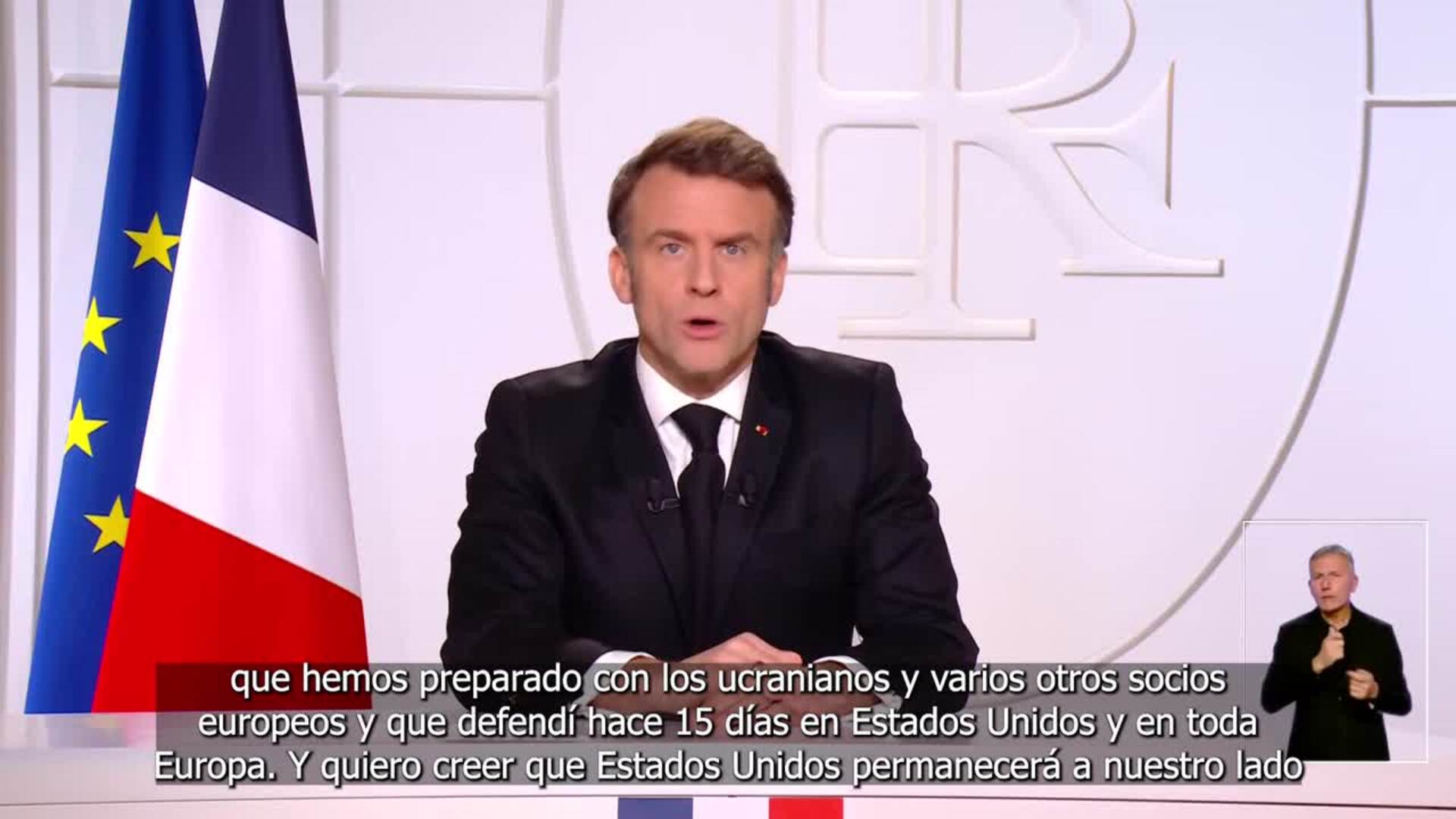 Macron invita a los jefes de Estado Mayor europeos a debatir un posible despliegue de fuerzas