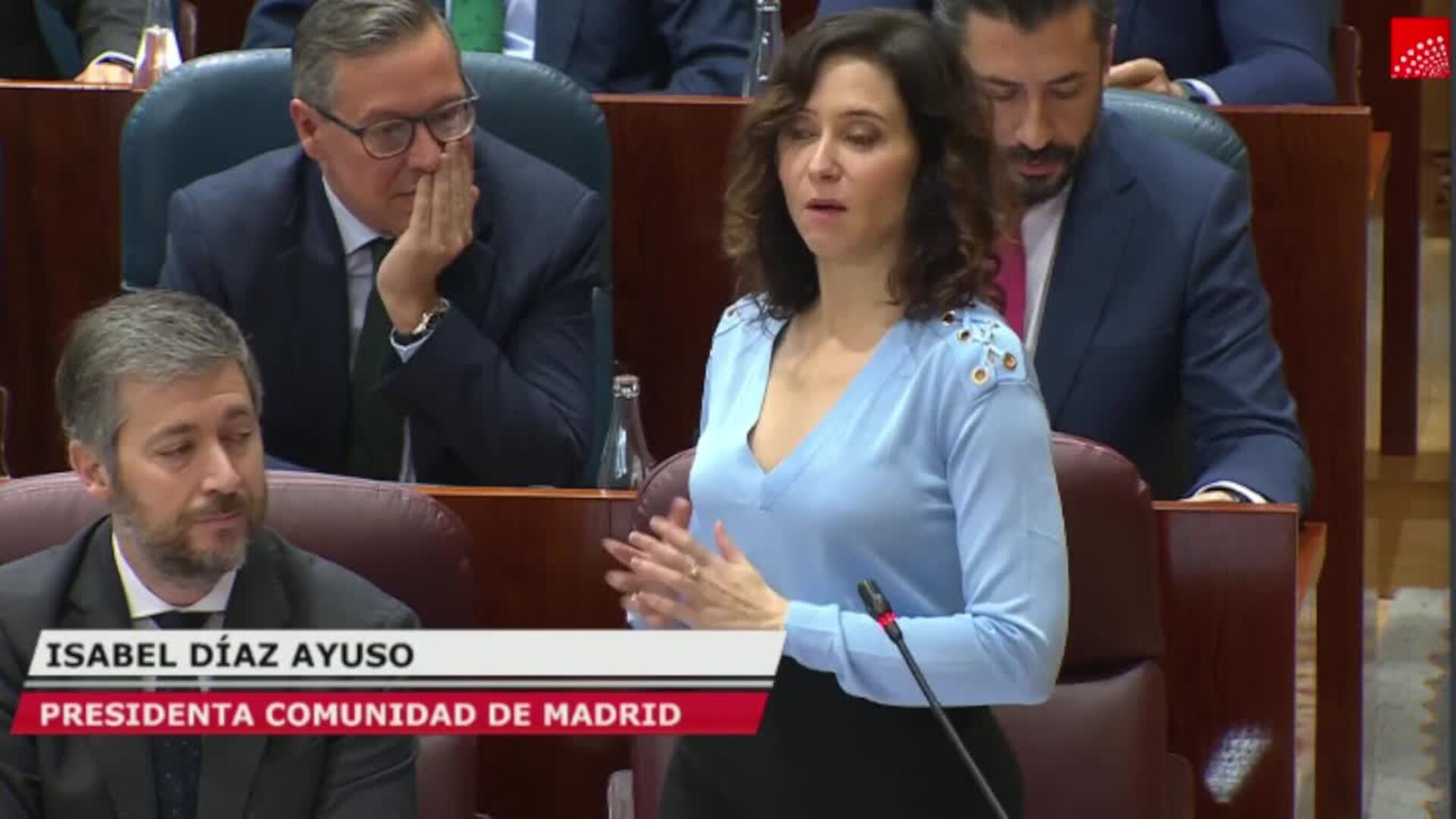 Ayuso acusa a Más Madrid de mandarle "un activista" a su casa