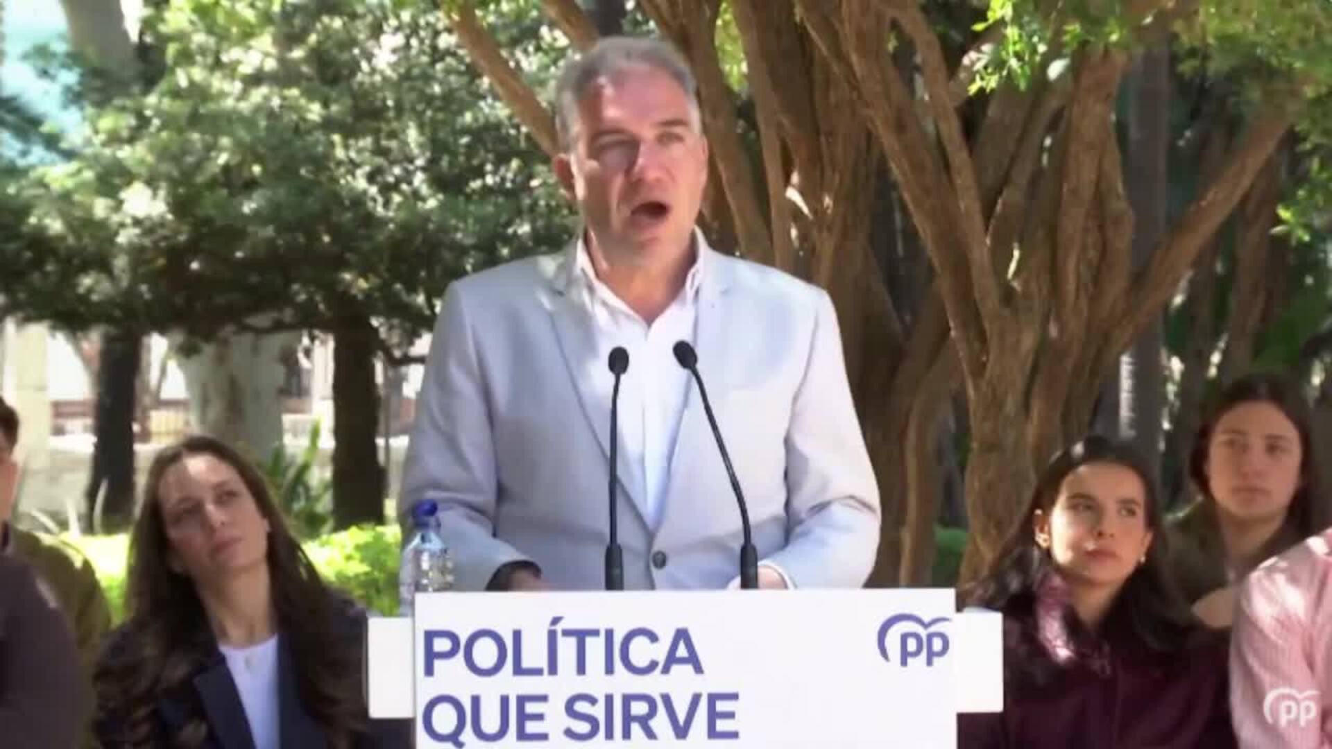Bendodo subraya "viacrucis judicial" del Gobierno y que Bolaños "ha dejado caer" a Begoña Gómez