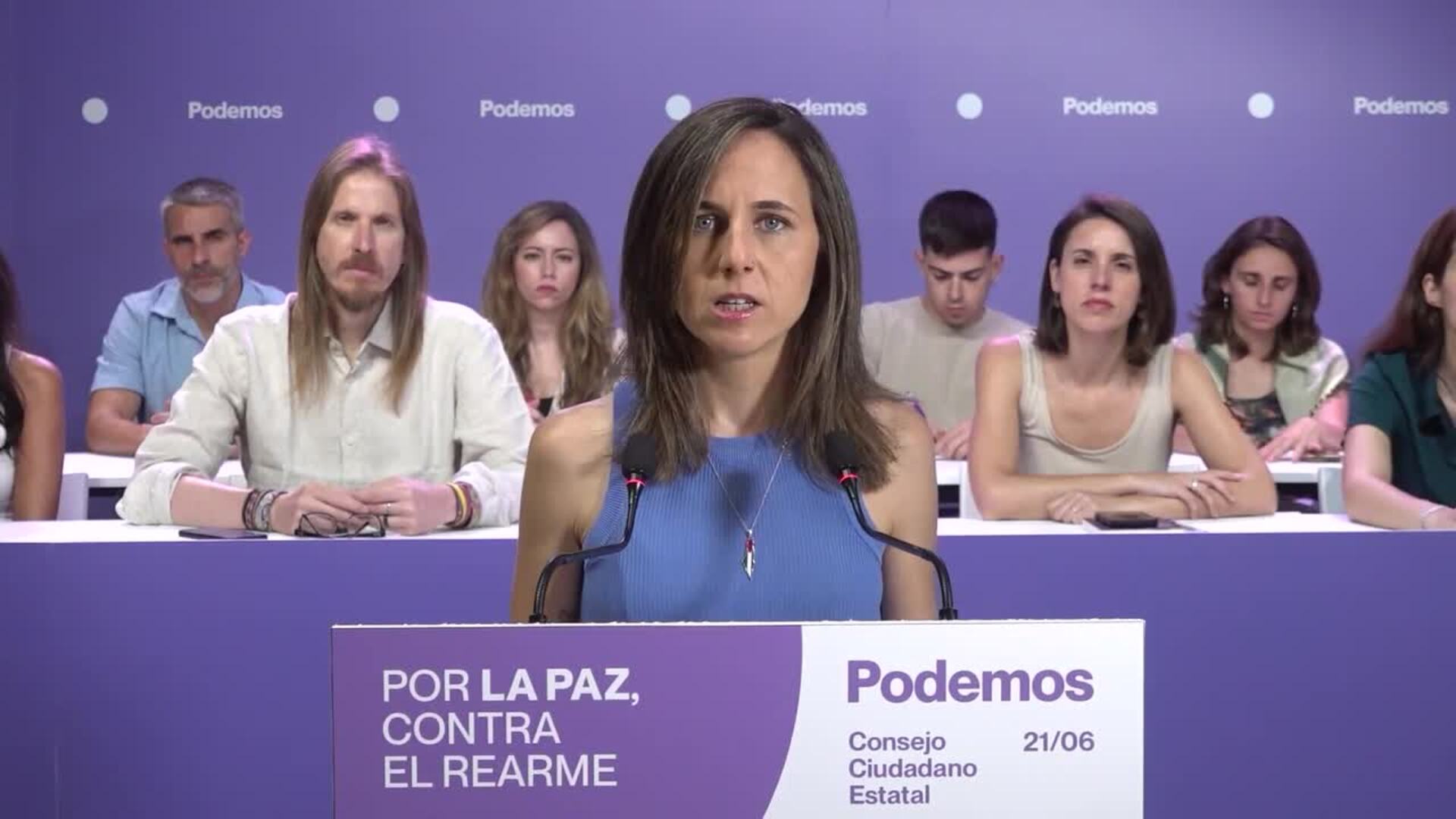 Belarra dice que el Ejecutivo "ha muerto" y que la corrupción del PSOE es una forma de gobierno