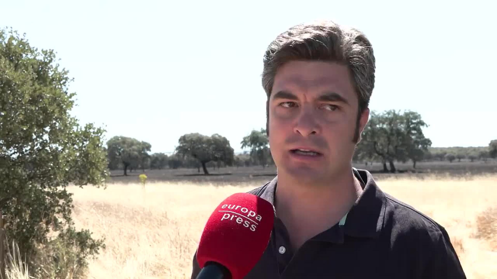 Vecinos de Valdecaballeros afectados por el incendio dicen que hay "miedo" e "incertidumbre"