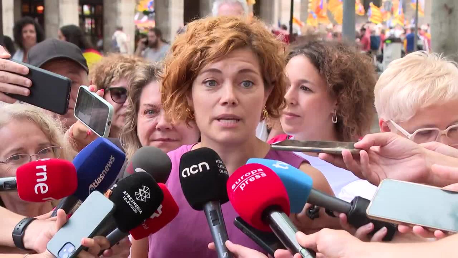 Alamany (ERC) dice que Catalunya es una nación viva frente a los que la "quieren pacificar"