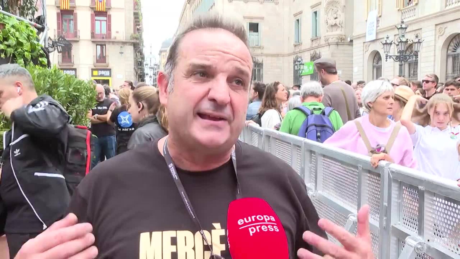 Camps: "La diada castellera es uno de los momentos 'top' de la Fiesta Mayor de Barcelona"