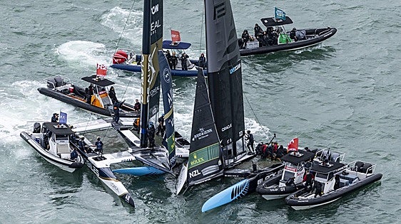 España, cuarta tras la primera jornada de SailGP en Auckland