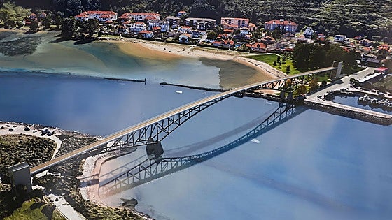 El alcalde de Suances quiere construir una pasarela peatonal hacia Cuchía sobre la ría de San Martín
