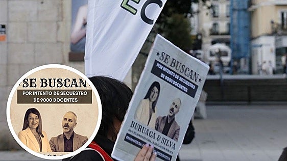Condenan a Educación a reponer el cartel de 'Se buscan. Buruaga y Silva' por «vulnerar la libertad sindical»