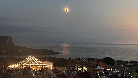 Las imágenes que ha dejado el eclipse total en Cantabria