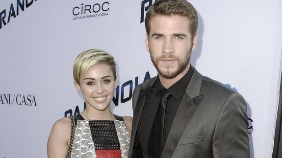 Miley Cyrus y Liam Hemsworth. 