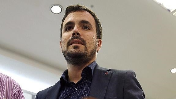 El candidato de IU a la presidencia del Gobierno, Alberto Garzón.