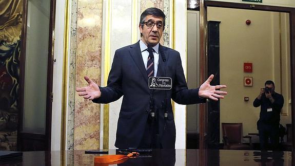 El presidente del Congreso, Patxi López. 