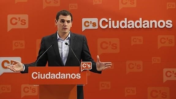 El presidente de Ciudadanos, Albert Rivera. 