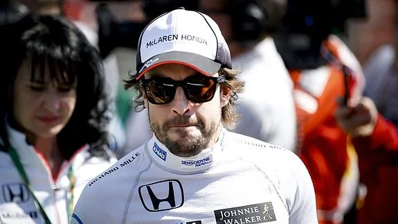 Alonso, durante una carrera. 