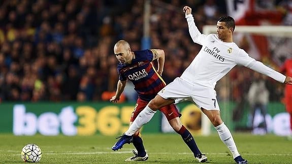 Iniesta, durante el partido. 