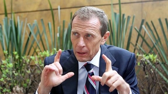 Butragueño, en un acto. 