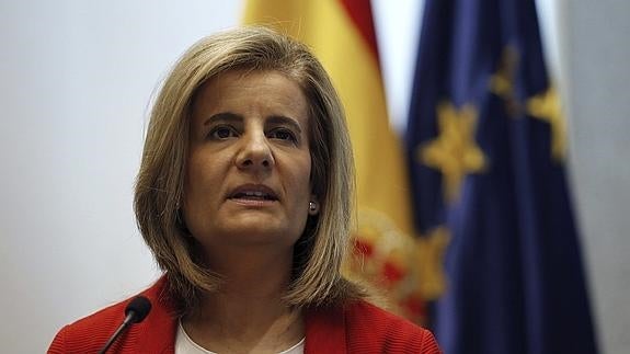 La ministra de Empleo y Seguridad Social, Fátima Báñez.