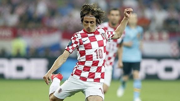 Luka Modric, con la selección croata. 