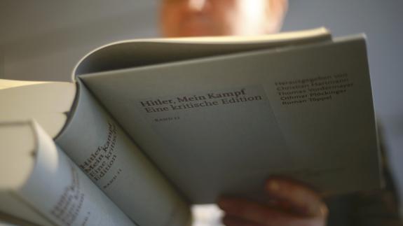 Ejemplar de 'Mein Kampf' de Hitler. 