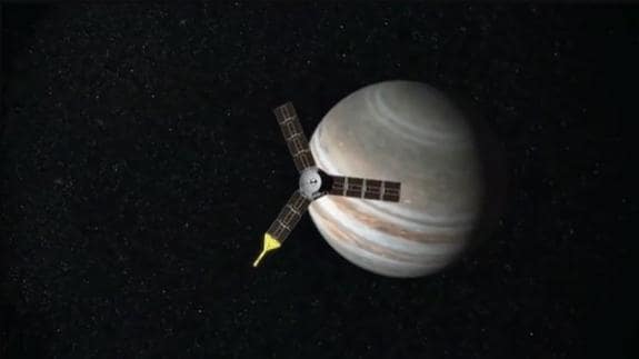 La nave espacial Juno de la NASA.