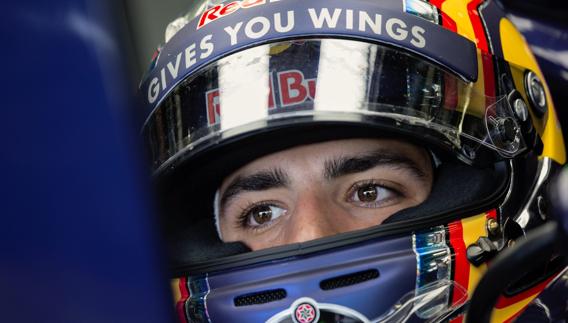 Carlos Sainz, durante los entrenamientos de Silverstone. 